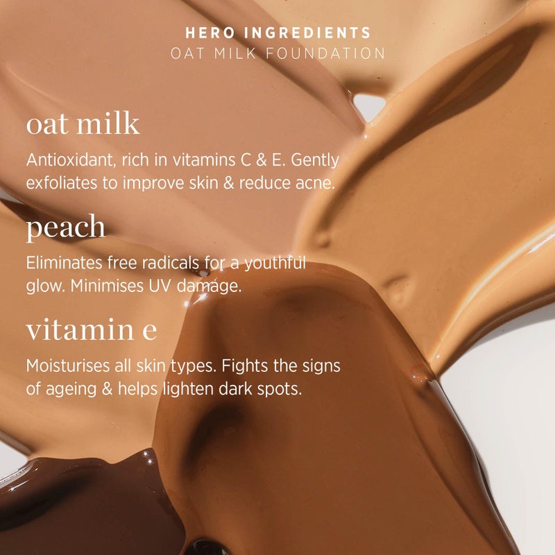 Ere Perez - Natural Oat Milk Liquid Foundation | Breathable, Buildable, Med-Full Coverage | Peach Extract, Vitamin E | Vegan, Cruelty-Free, Clean Beauty (Honey | light neutral cool, 1 fl oz | 30 ml) - Image 5